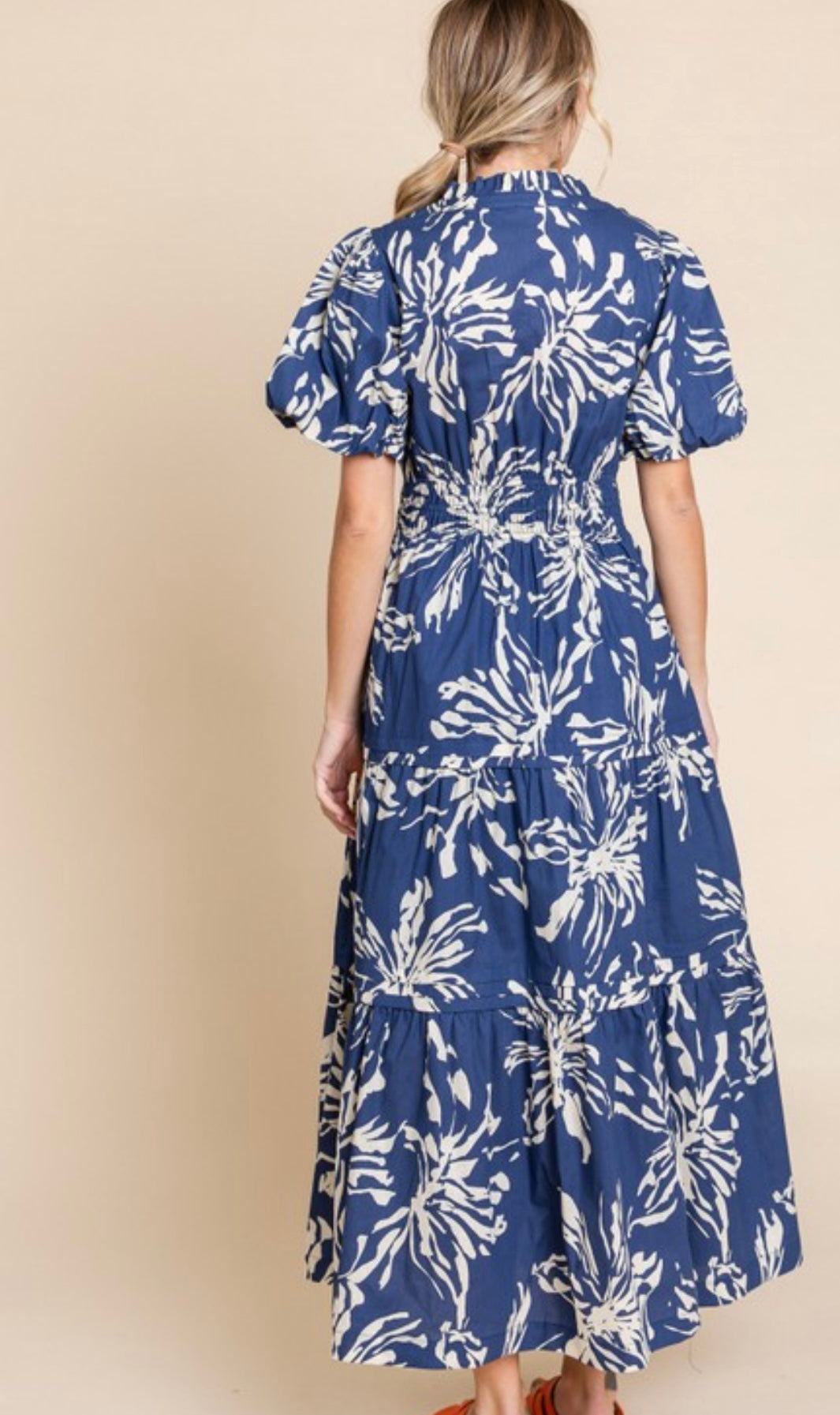 Flower Print Maxi Dress