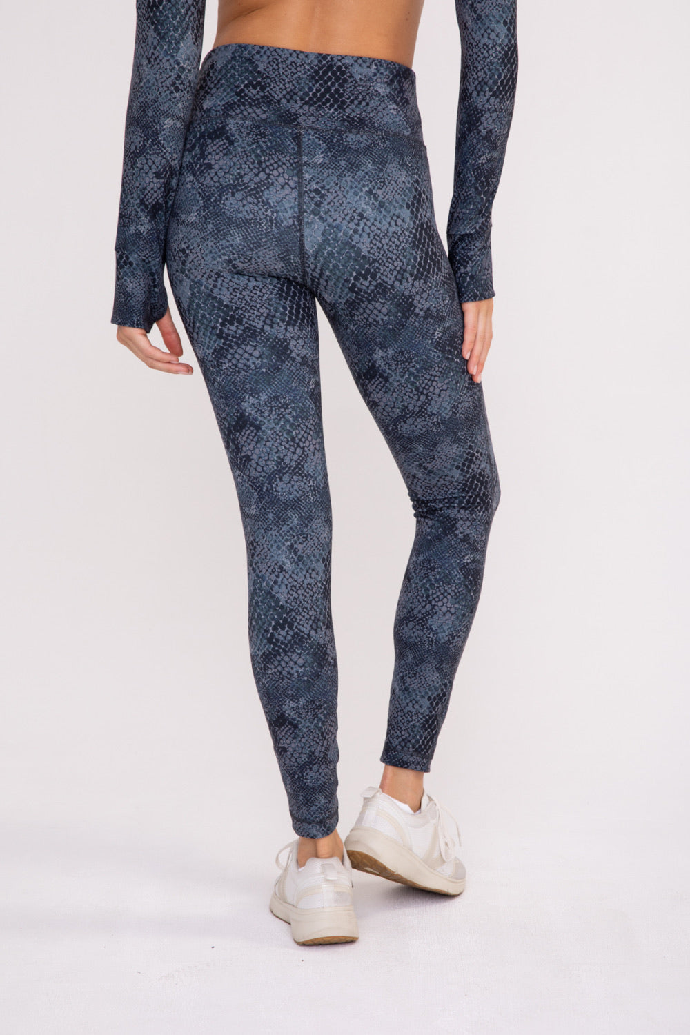 Dusty Navy Snake Leggings