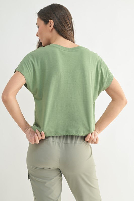Sage Crop Top