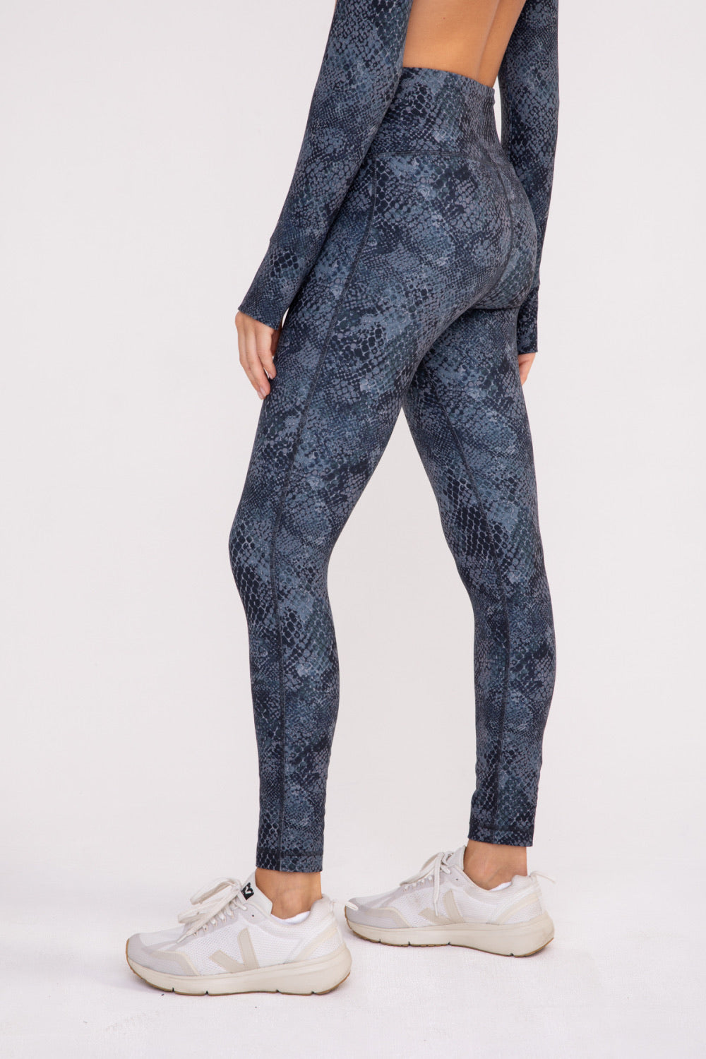 Dusty Navy Snake Leggings