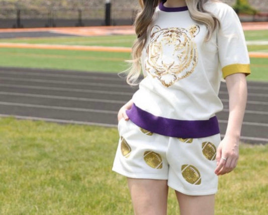 Sequin Tiger Top