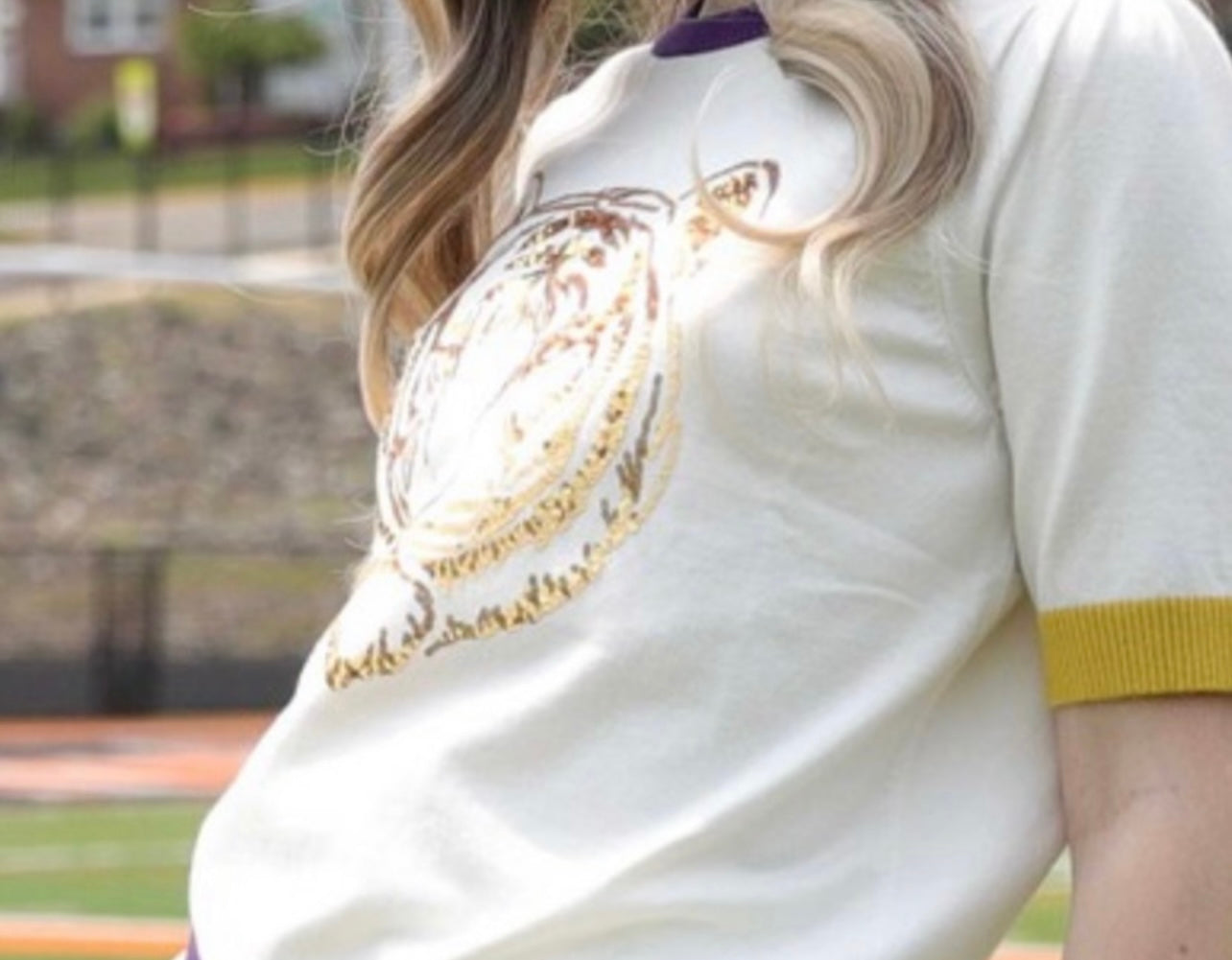 Sequin Tiger Top
