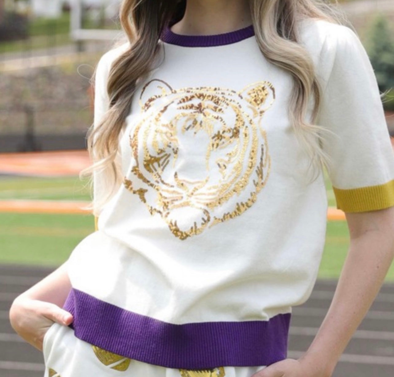 Sequin Tiger Top