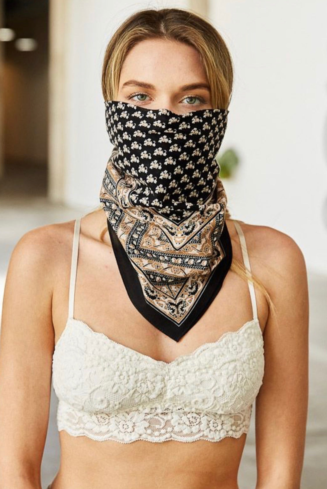 Floral Bandit Scarf