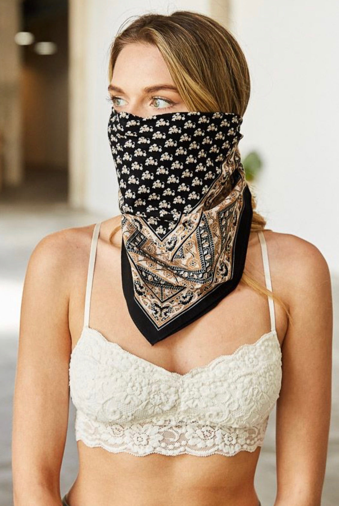 Floral Bandit Scarf