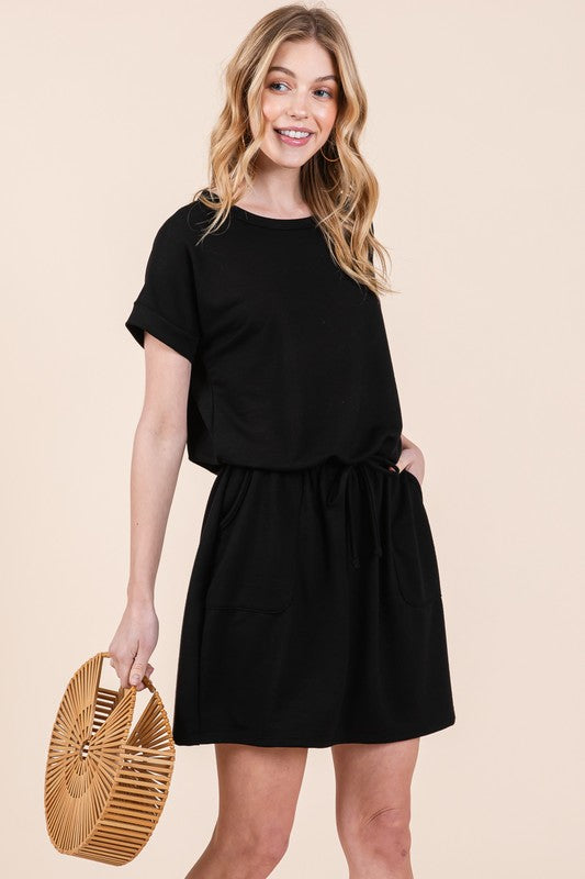 French Terry Dress with Pockets