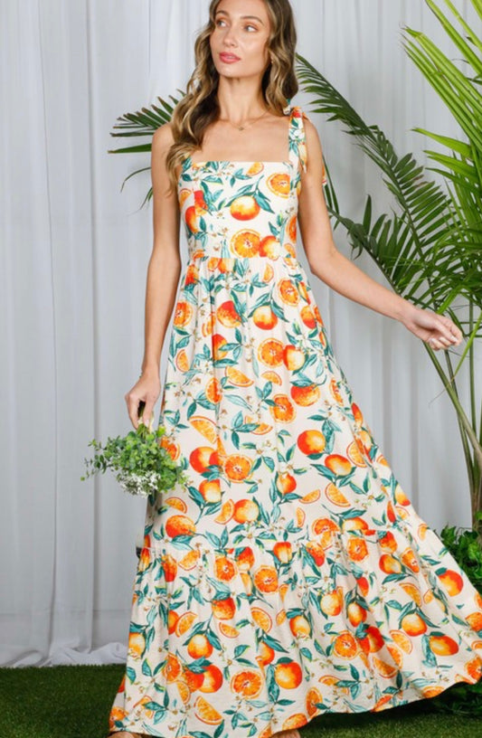 Orange Maxi Dress