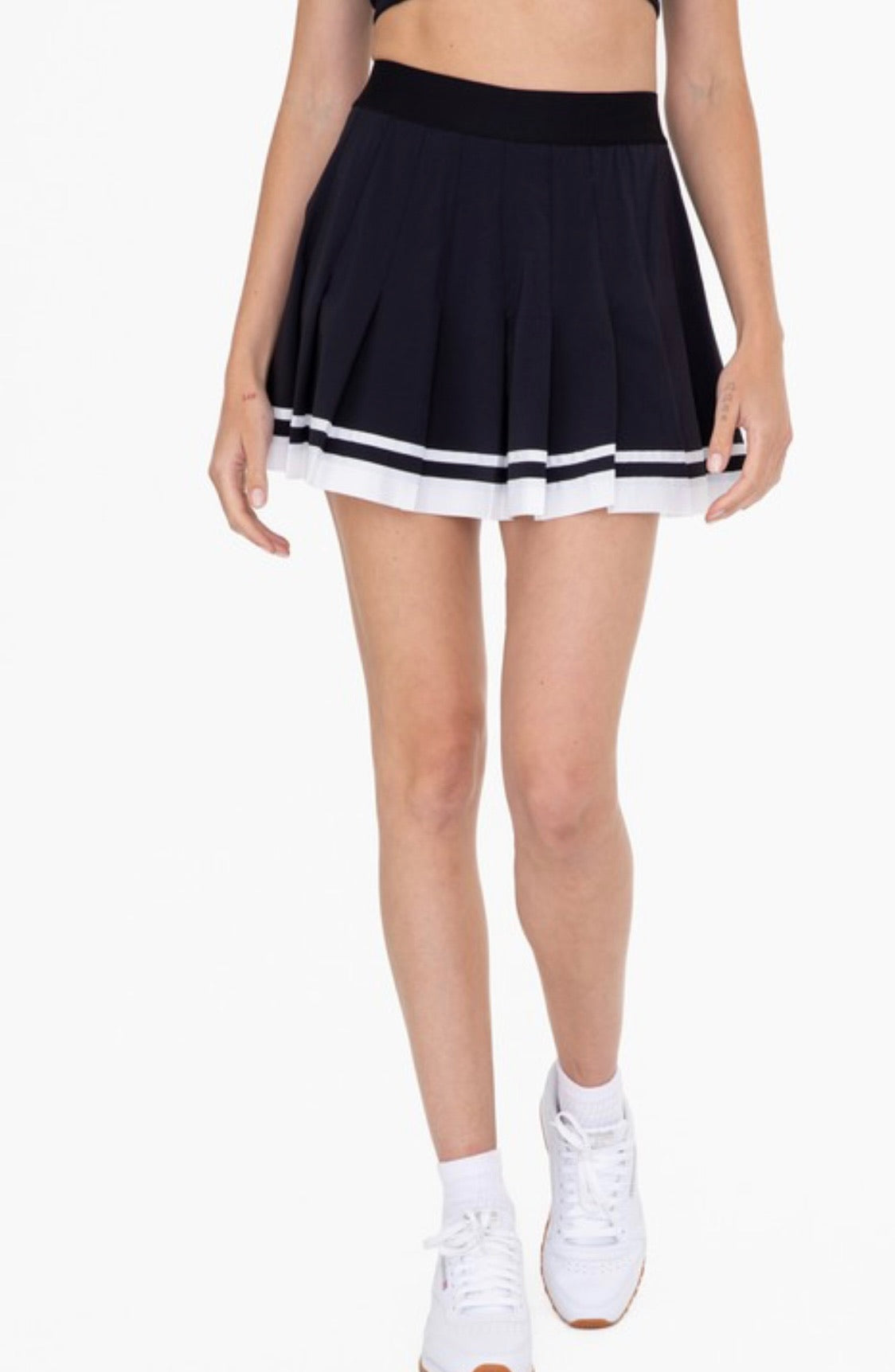 Black & White Tennis Skirt