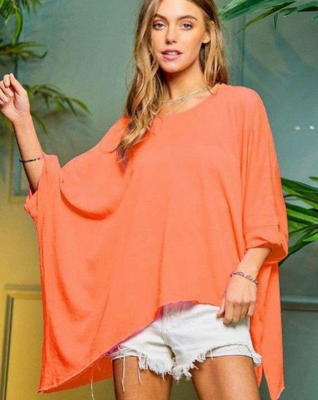 Orange Kimono Top