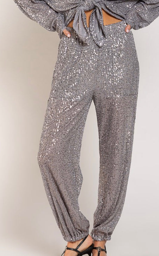 Donna Sequin Joggers